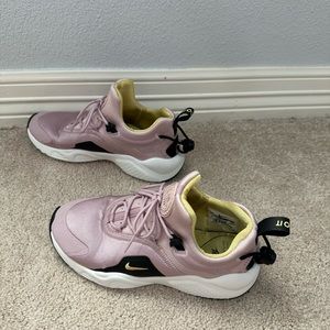 Nike Pink and Yellow Women's Sneakers